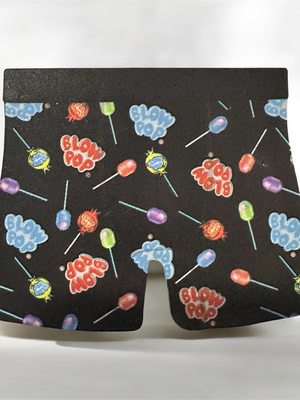 Blow Pop Print Men's Black Boxer Briefs